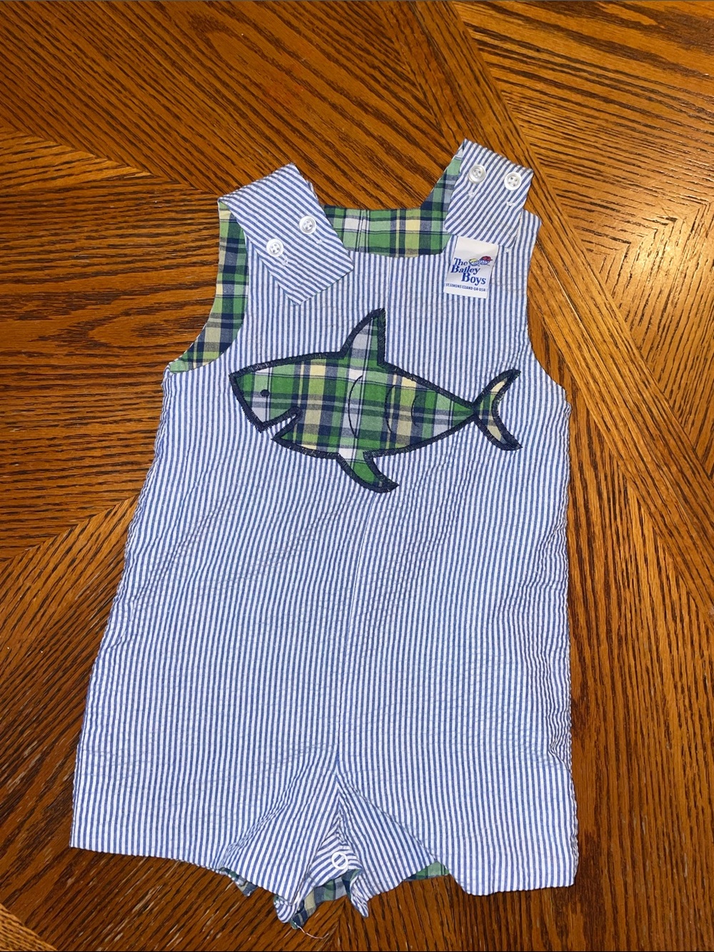 Bailey Boys Reversible Jon Jon, 12 months